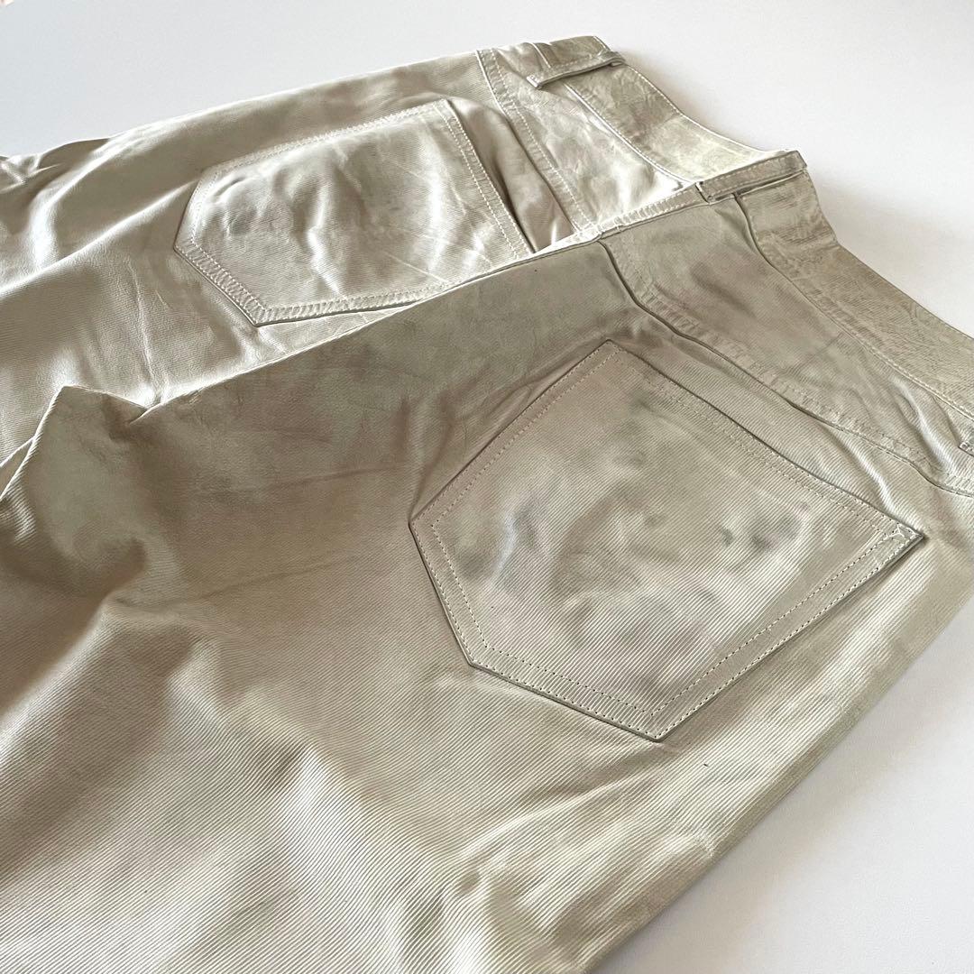 旬のレザー A.P.C. LEATHER PANTS ホワイト フランス製 32