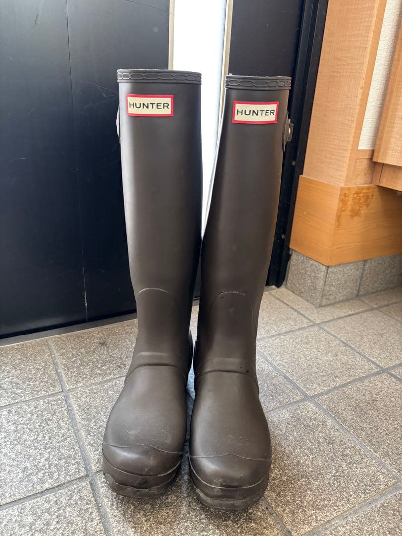 HUNTER ブラウン 長靴　EU38 24cm
