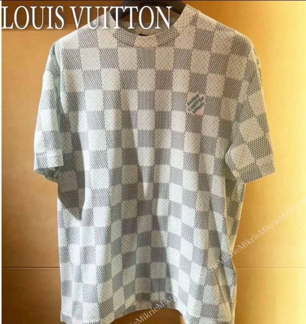 LOUIS VUTTON ダミエニットクルーネックTシャツ ほぼ未使用