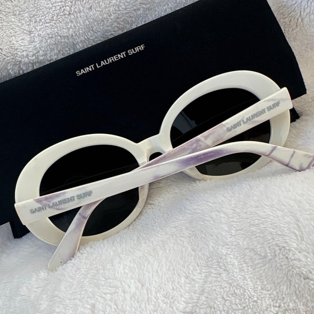 SAINT LAURENT SURF サンローラン ホワイト サングラス