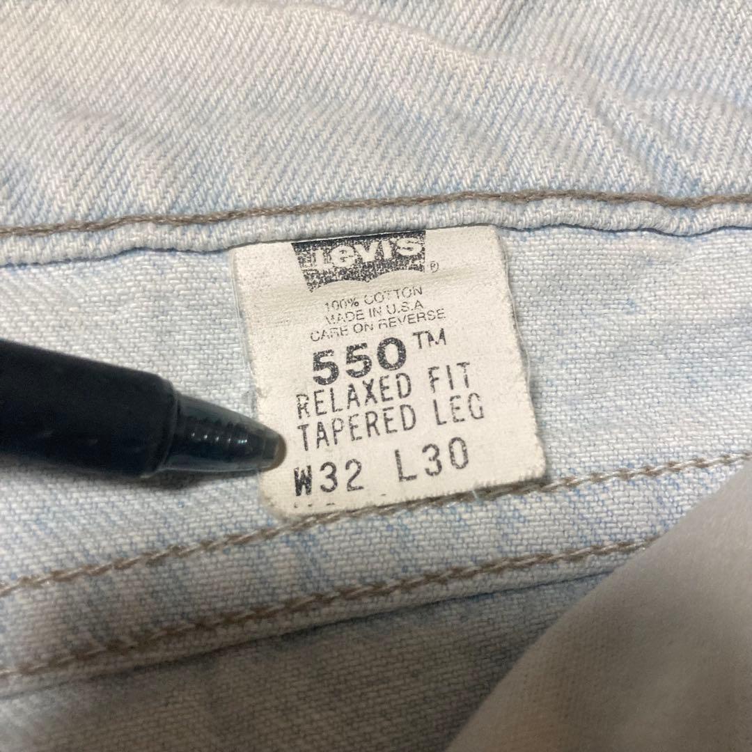 90s USA製 Levis 550 ワイドバギーパンツ ヴィンテージ W32