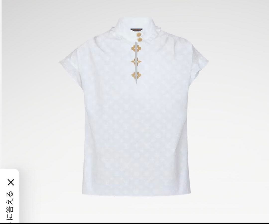 LOUIS VUITTON モノグラム ノースリーブポロシャツ 36