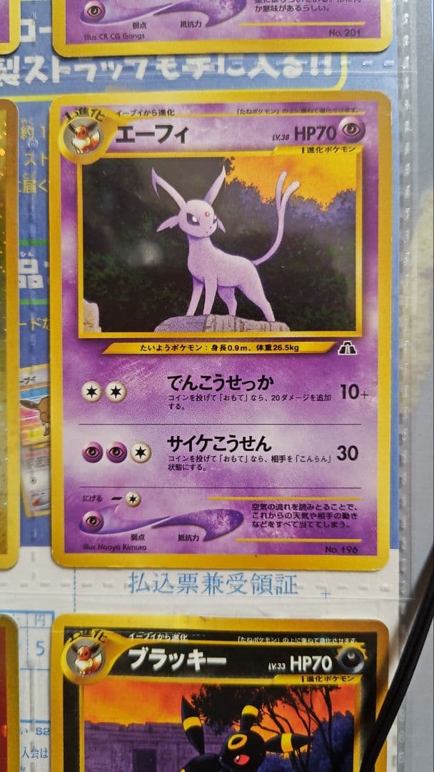 旧裏面 ポケモン カード ネオ プレミアムファイル2