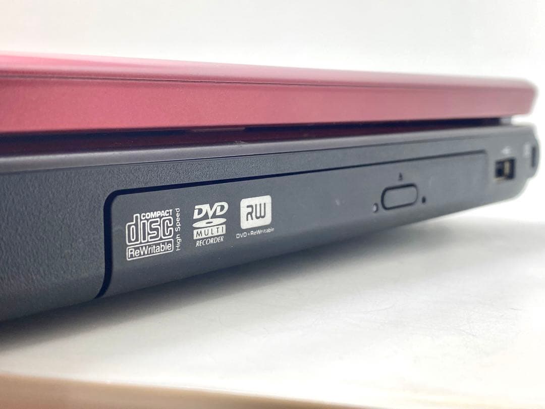 NEC LaVie ノートPC レッド ACアダプター付き