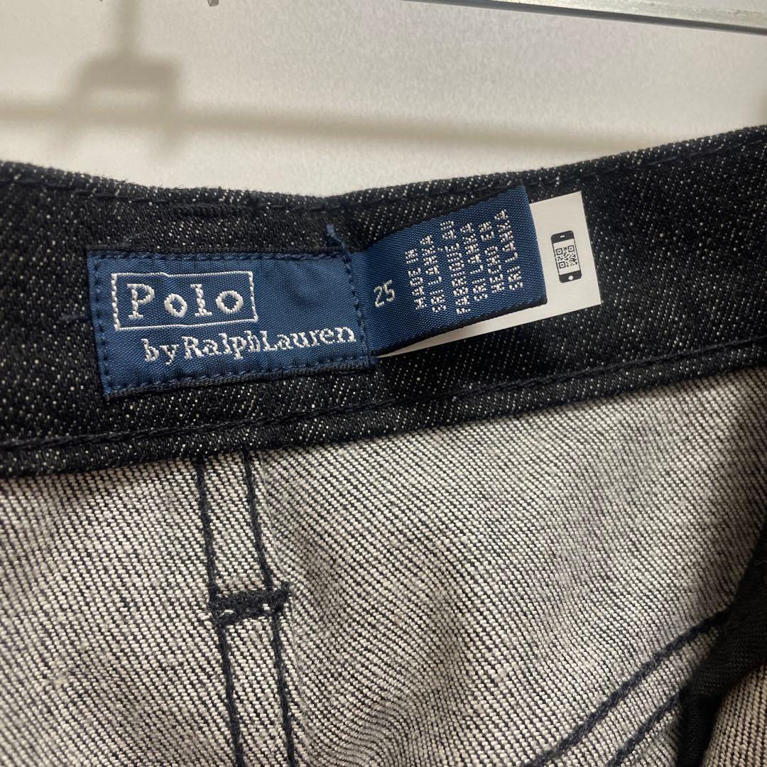 POLO RALPH LAUREN サテンストライプ キャロット ジーンズ
