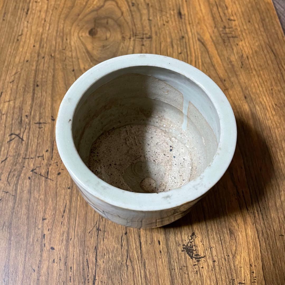 江戸期 古伊万里 香炉 火入 灰落 半筒