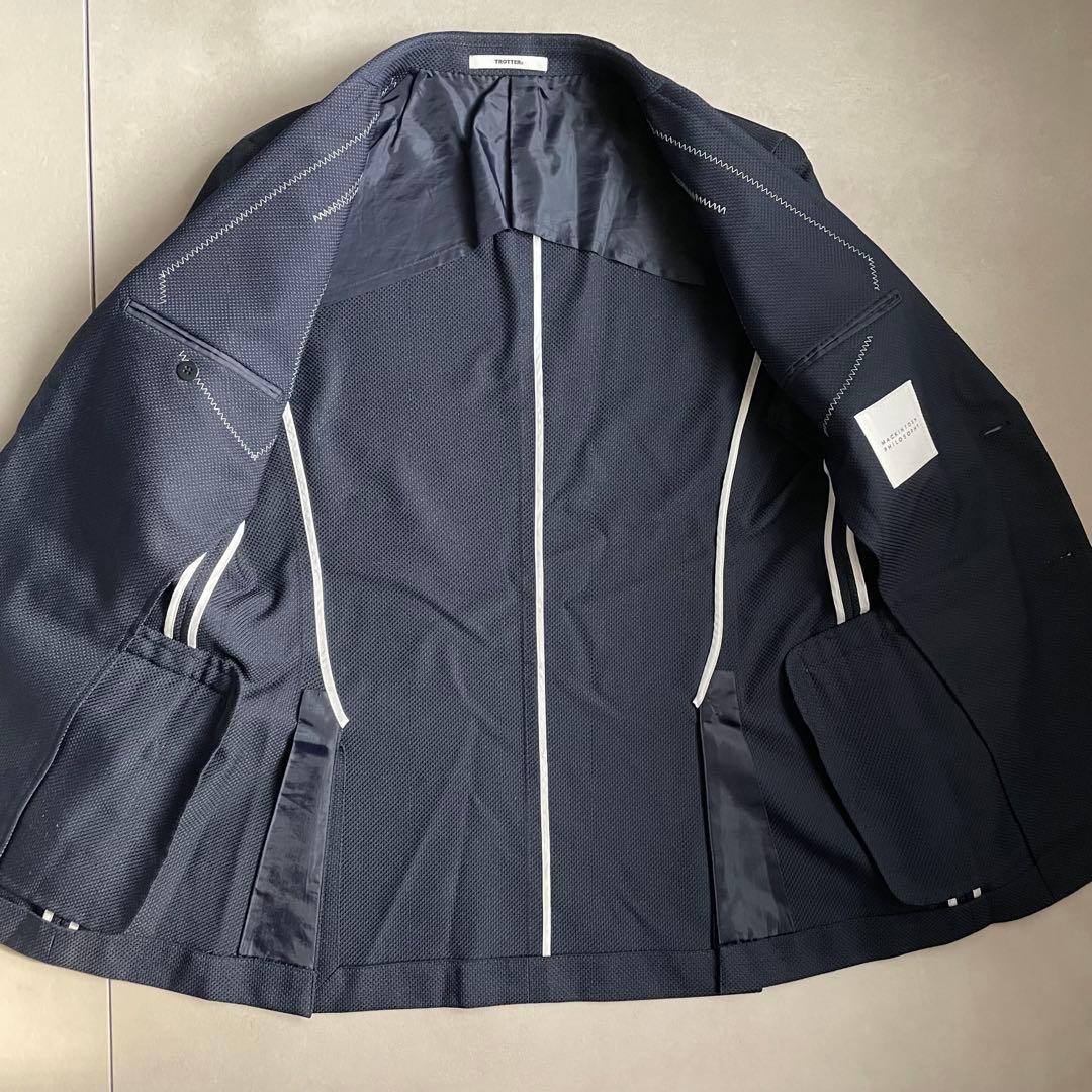 マッキントッシュ トロッター ジャケット バーズアイ ネイビー