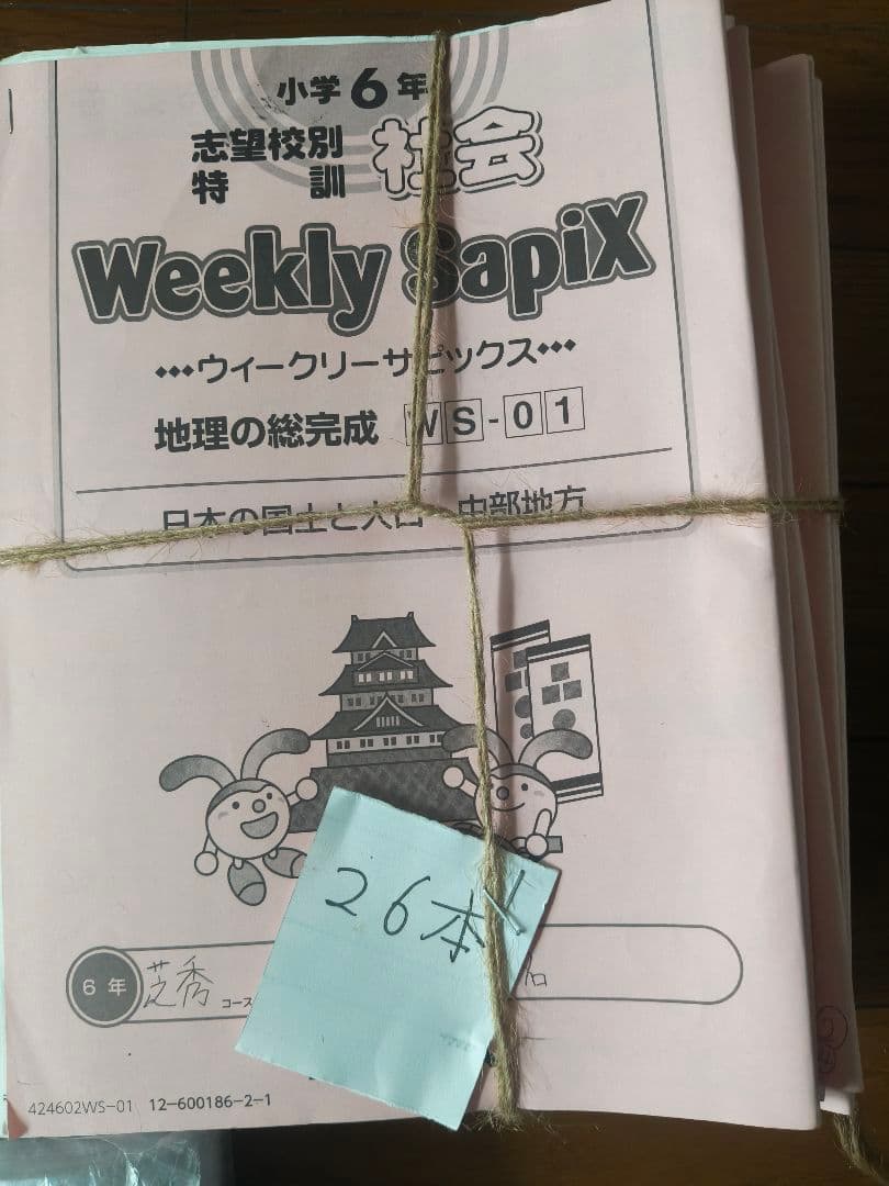 SAPIX 小6 社会 テキスト 99冊セット 中学受験 サピックス