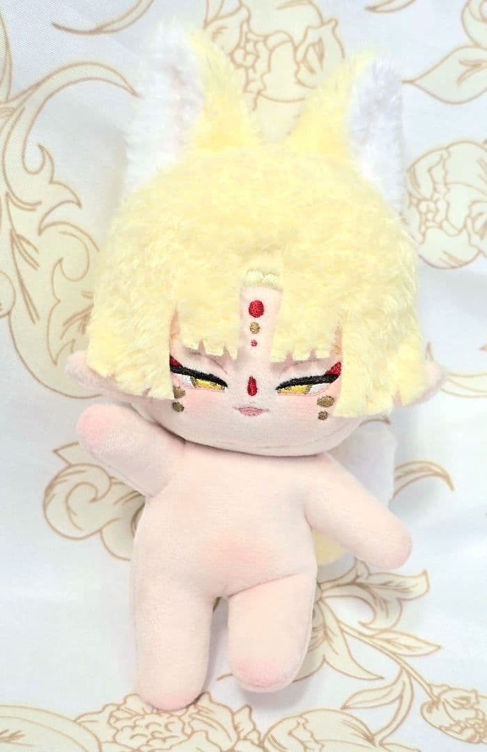 自作 無属性 ぬいぐるみ 骨入り お狐くん 10cm