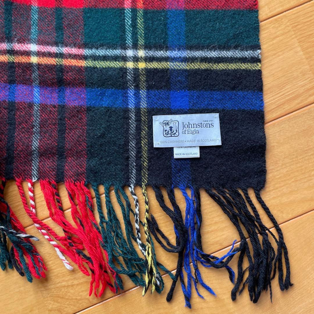 【難あり】Johnstons of Elgin ♦︎カシミヤ 大判ストール