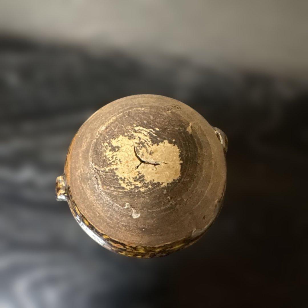 【茶道具】水滴茶入？（紙箱）仕覆2枚付