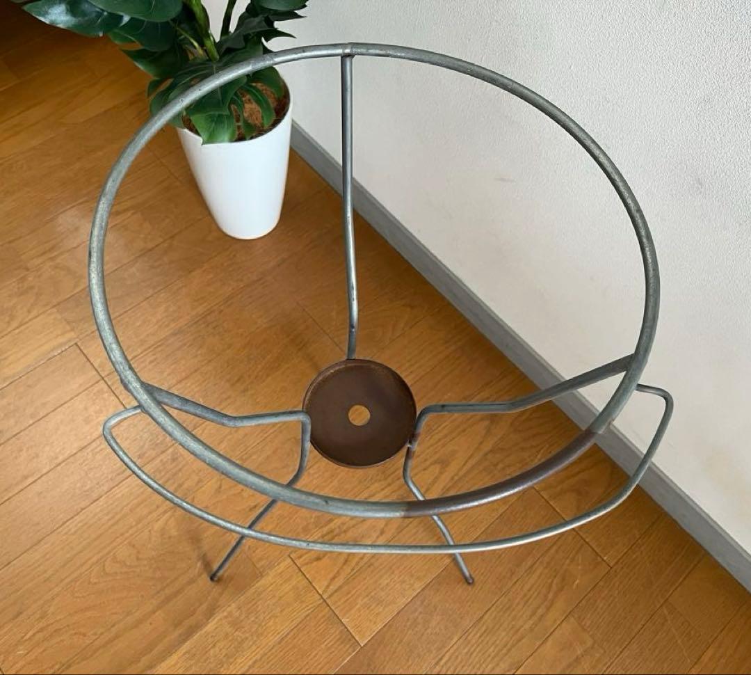 アンティーク　洗面器スタンド　ヴィンテージ　シャビー　ウォッシュスタンド　鉄脚