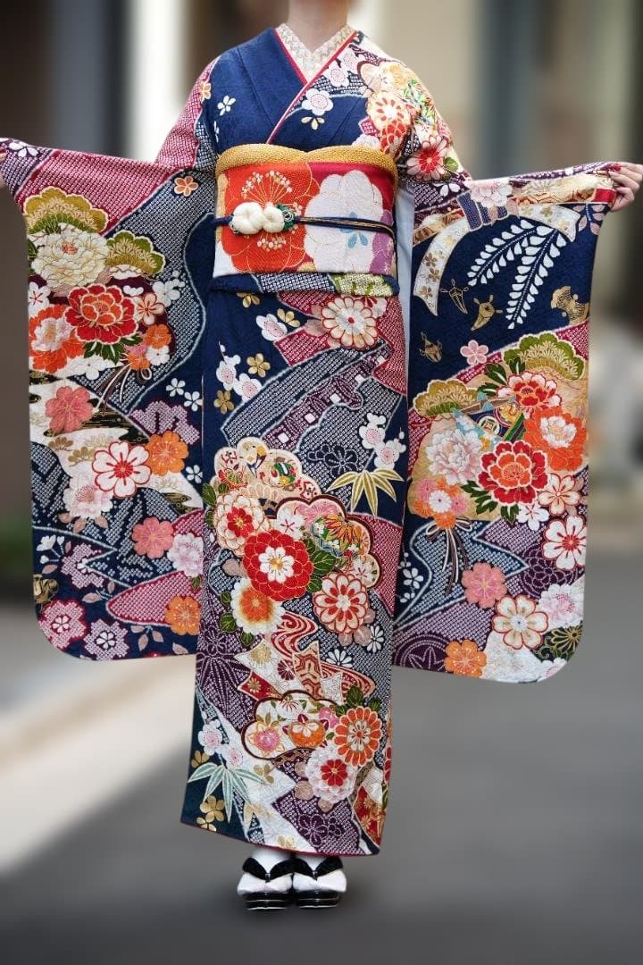 butterfly様振袖単品 【915】【150cm~160cmの方用