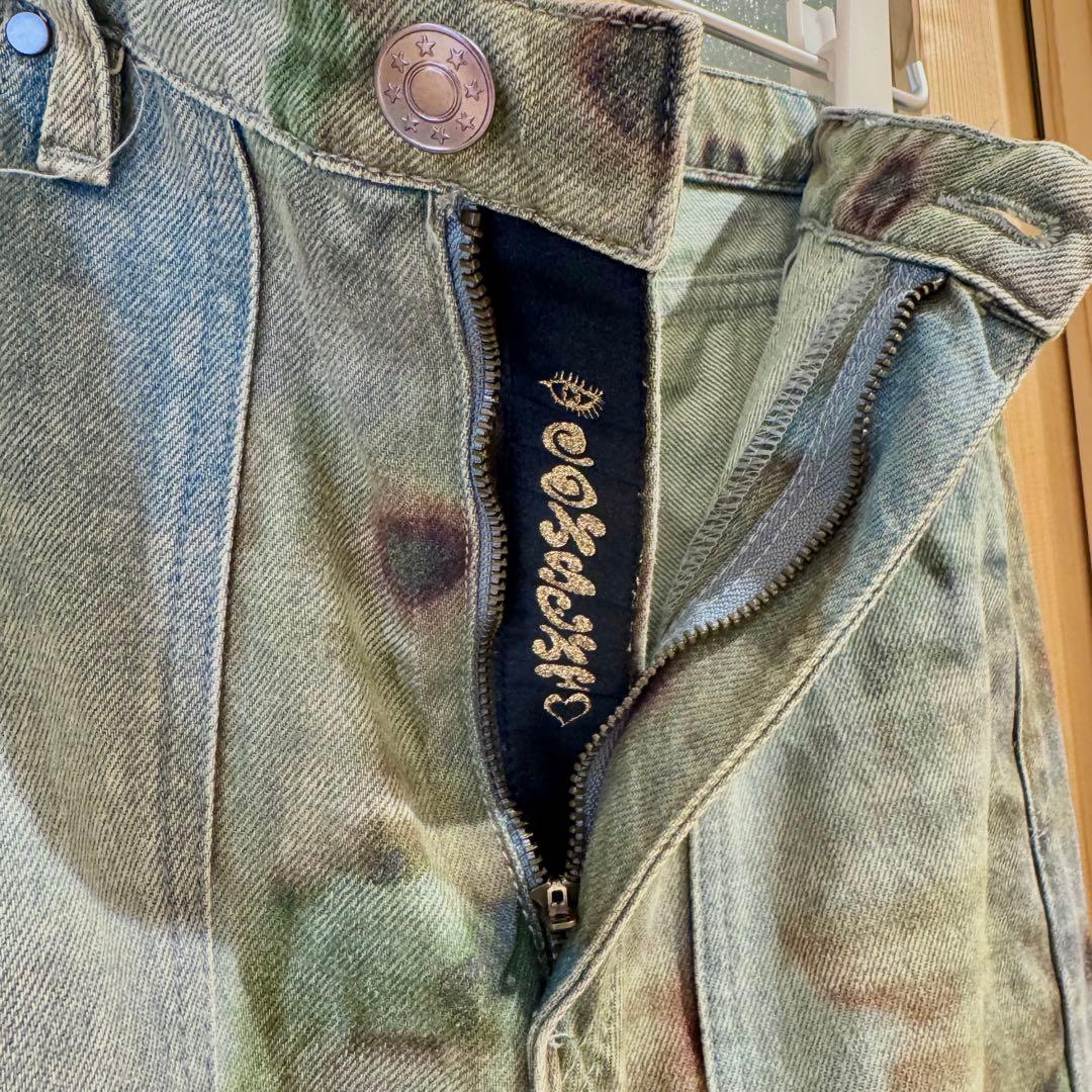 極美品♡デシグアル　コリーナストラーダ　デニム　パンツ　ワイド　ビジュー　個性的