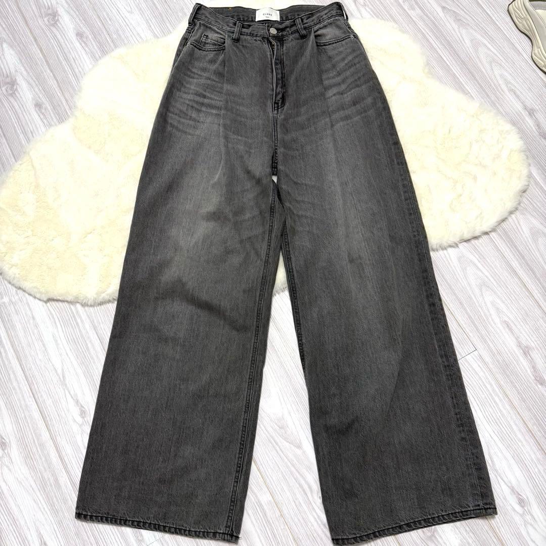 うた　SuzuHirose×CLANE WIDE DENIM PANTS