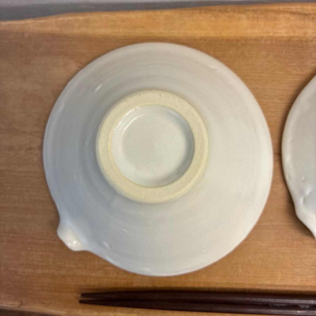 ハレモケモ新品　陶器　陶芸作家　片口鉢2個　236