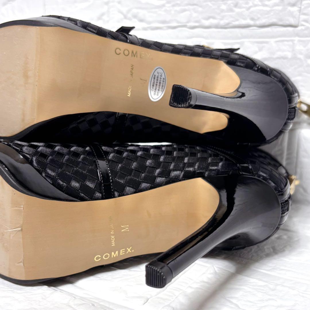 【新品・未使用】COMEX コメックス/12cmハイヒールショートブーツメッシュ