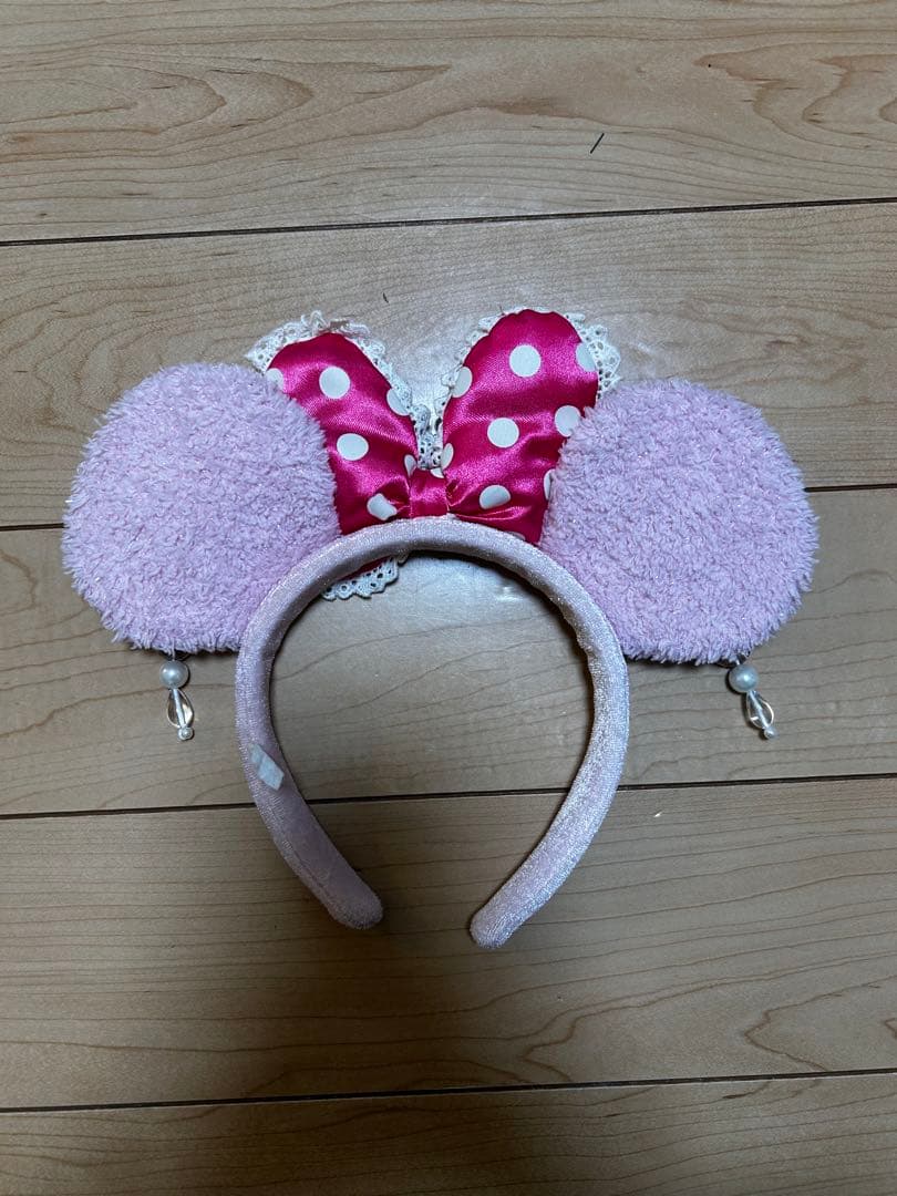 カチューシャ ピンク ディズニー イヤリング