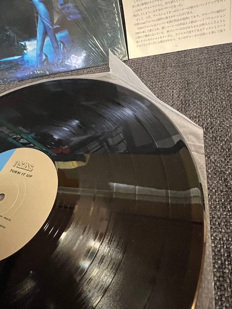RAJAS TURN IT UP 帯付き 美品 邦楽ロック LPレコード 邦楽