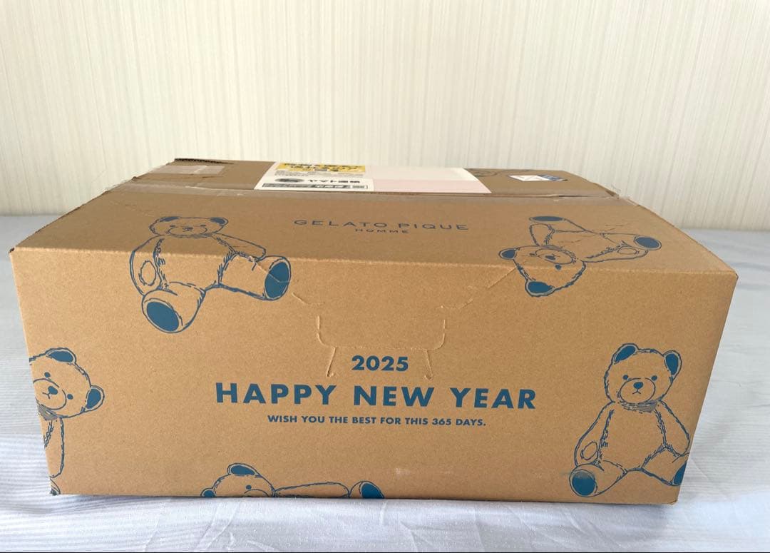 【新品未使用】ジェラートピケ 福袋 2025 メンズ　モコモコ 上下セット靴下付