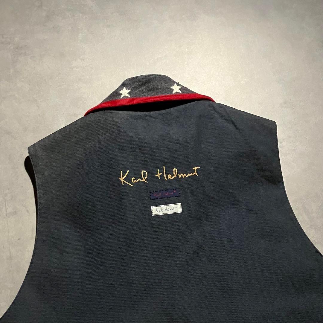 トップス Karl Helmut archive patch logo vest y2k
