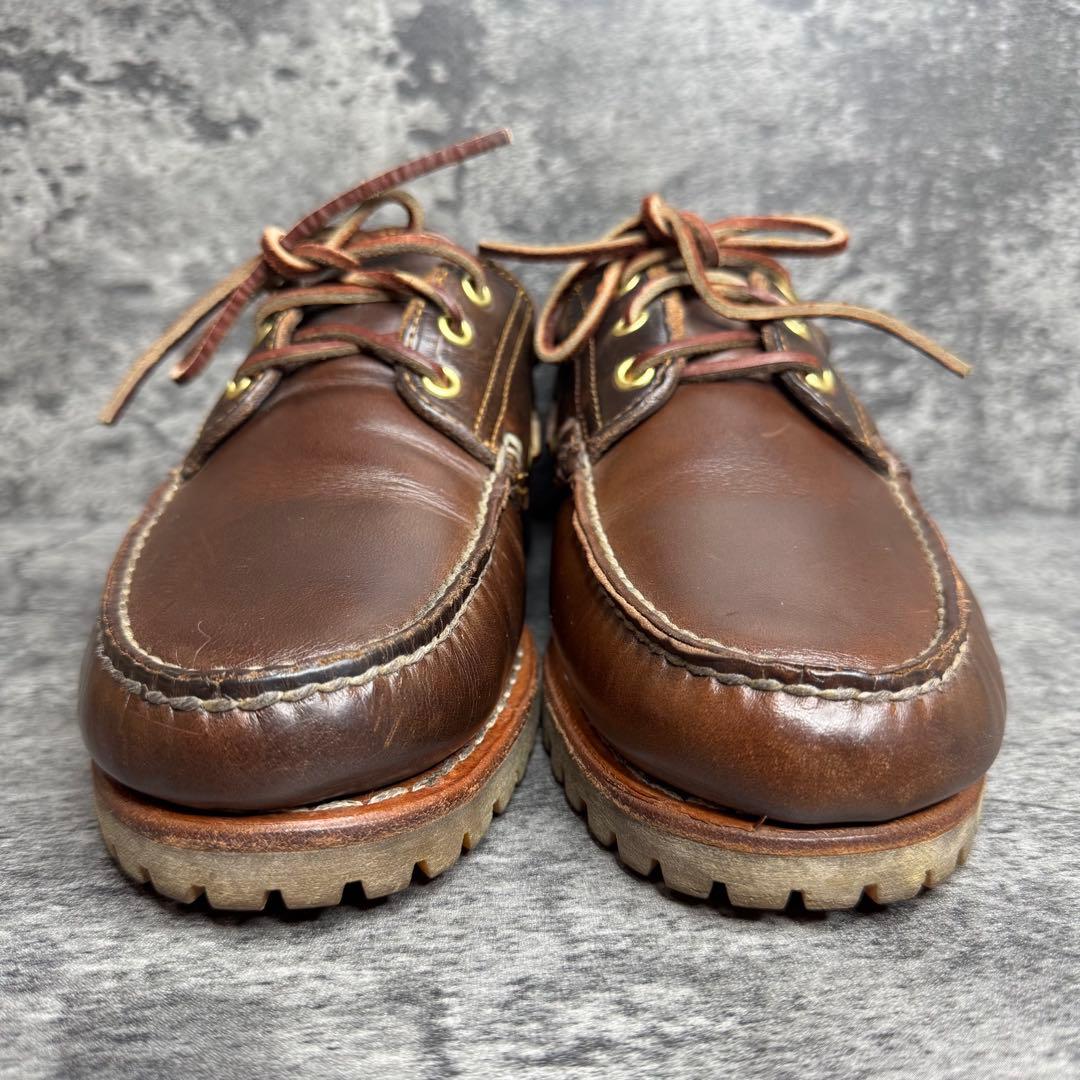 【美品】Timberland デッキシューズ 3Eye 27cm モカシン
