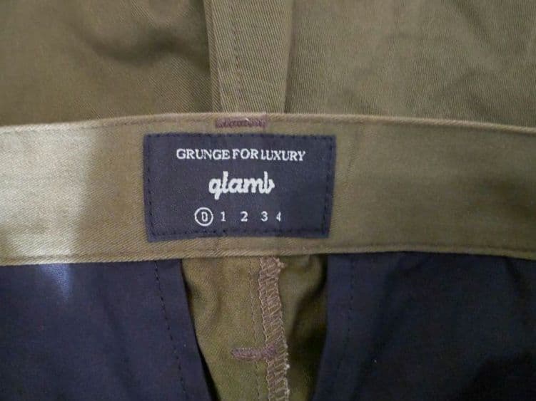 美品 グラム glamb ストレッチ 乗馬 パンツ カーキ ミリタリー サルエル