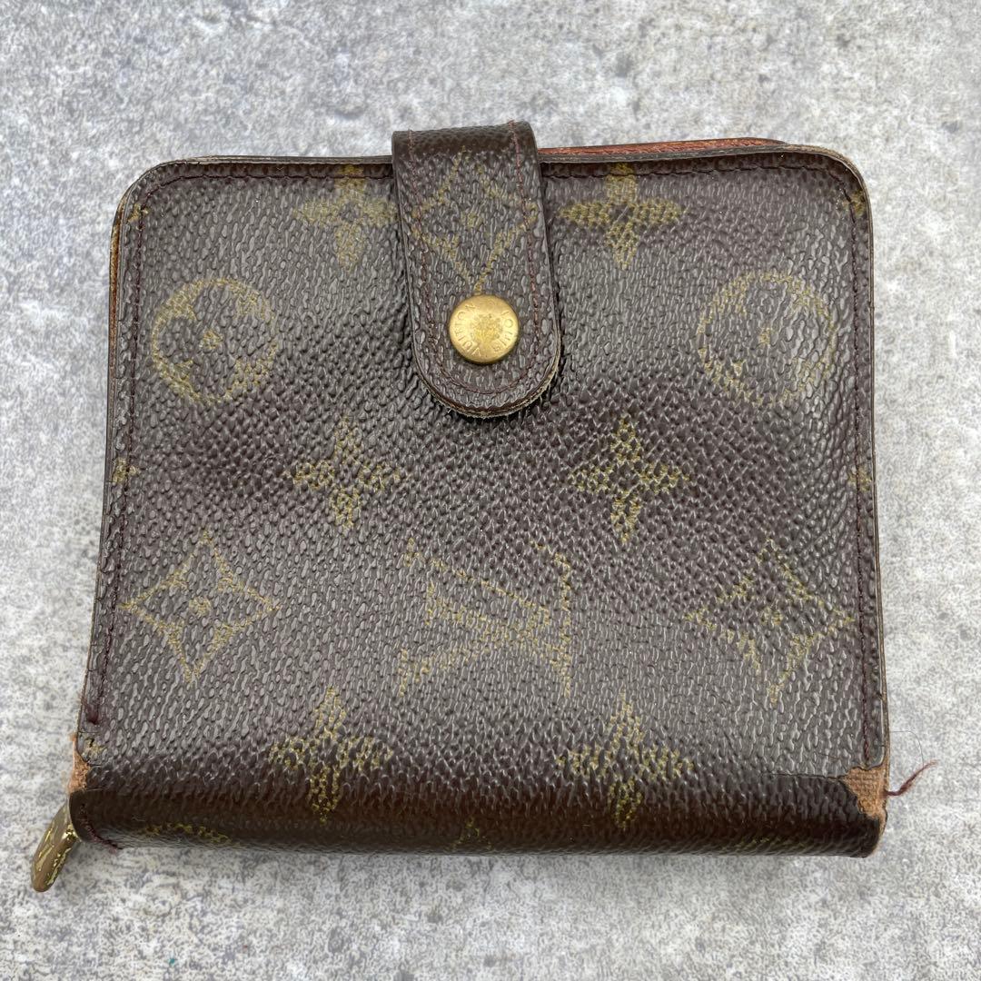 LOUIS VUITTON ルイヴィトン　折り財布　モノグラム　レザー　ブラウン