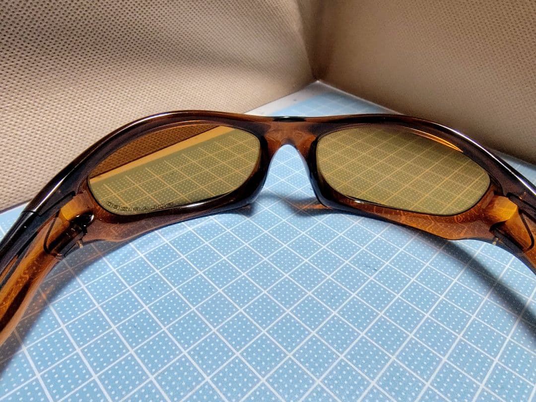 OAKLEY 　モンスタードッグ　廃盤品　ブラウン　初期ロゴ　偏光レンズ