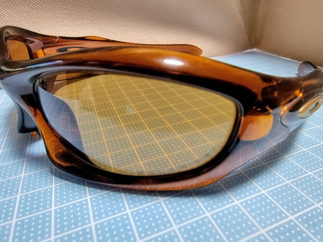 OAKLEY 　モンスタードッグ　廃盤品　ブラウン　初期ロゴ　偏光レンズ