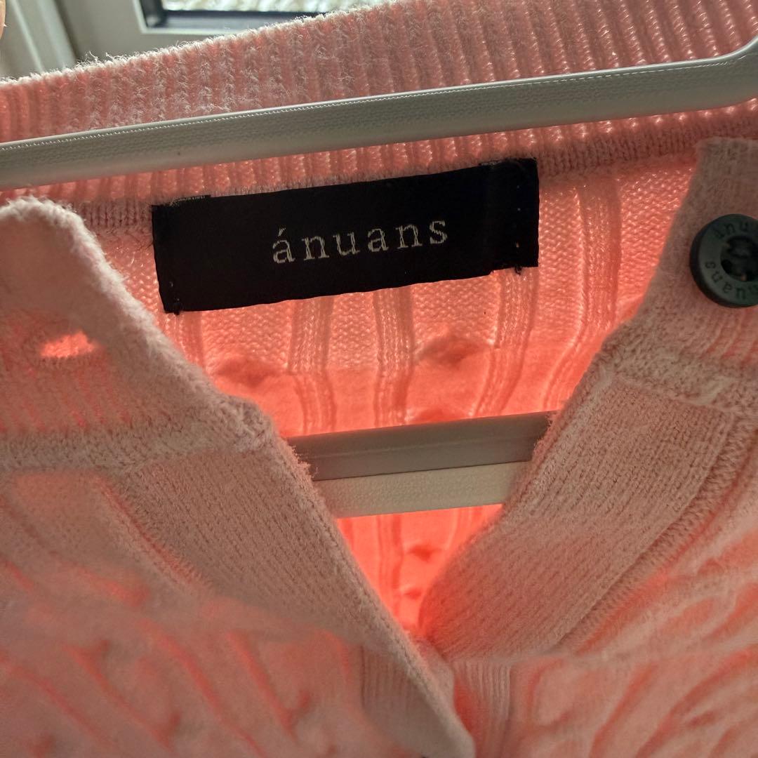 anuans ケーブルニット