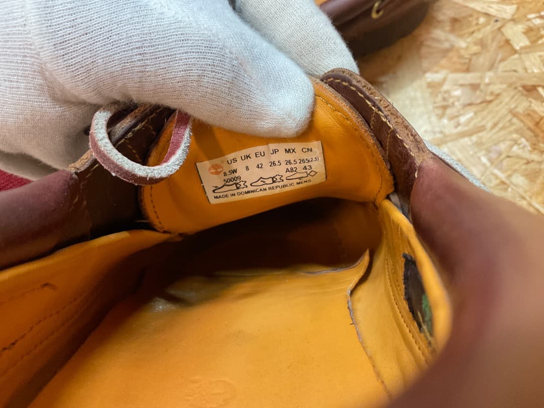 ティンバーランド 50009 3EYE LUG BOAT SHOE バーガンディ