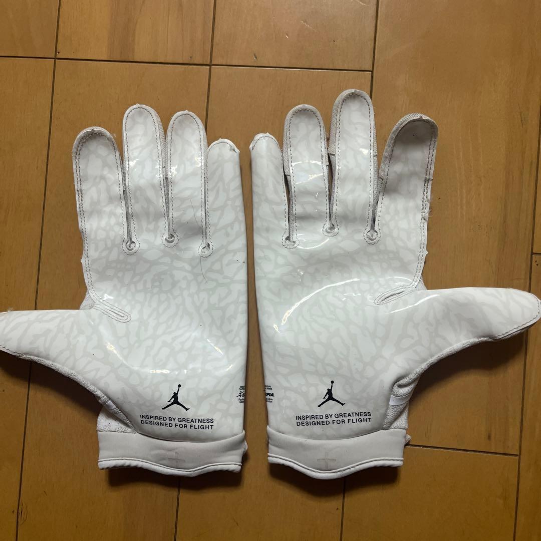 Jordan アメフト グローブ ホワイト