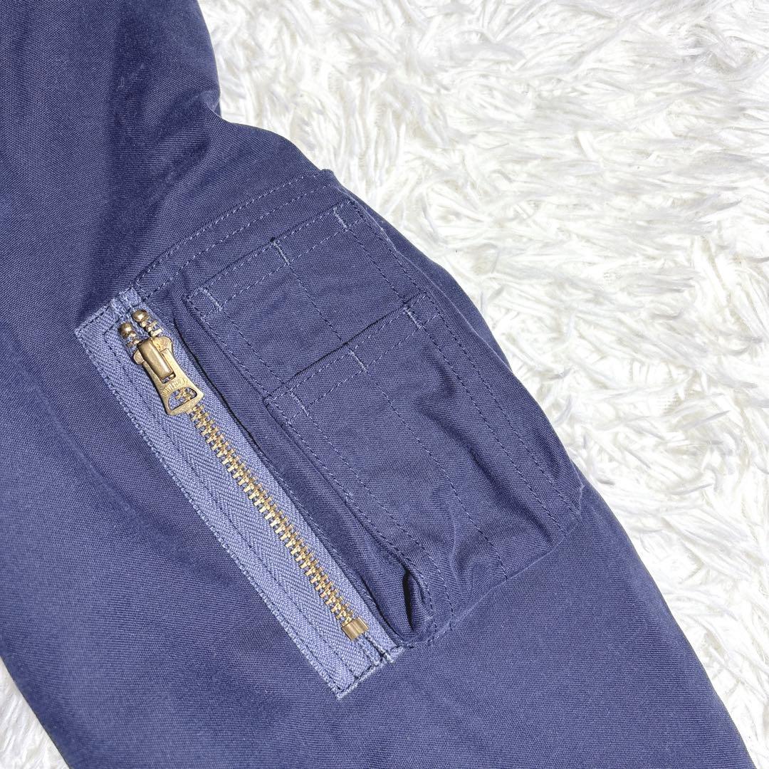 美品 THE CRIMIE クライミー 中綿 MA-1 M ネイビー ジャケット