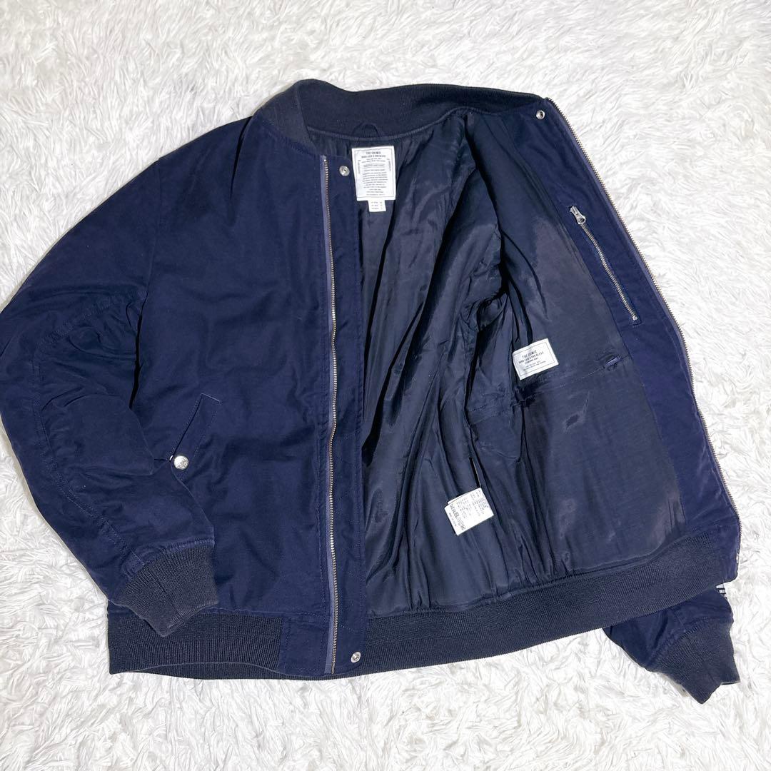美品 THE CRIMIE クライミー 中綿 MA-1 M ネイビー ジャケット