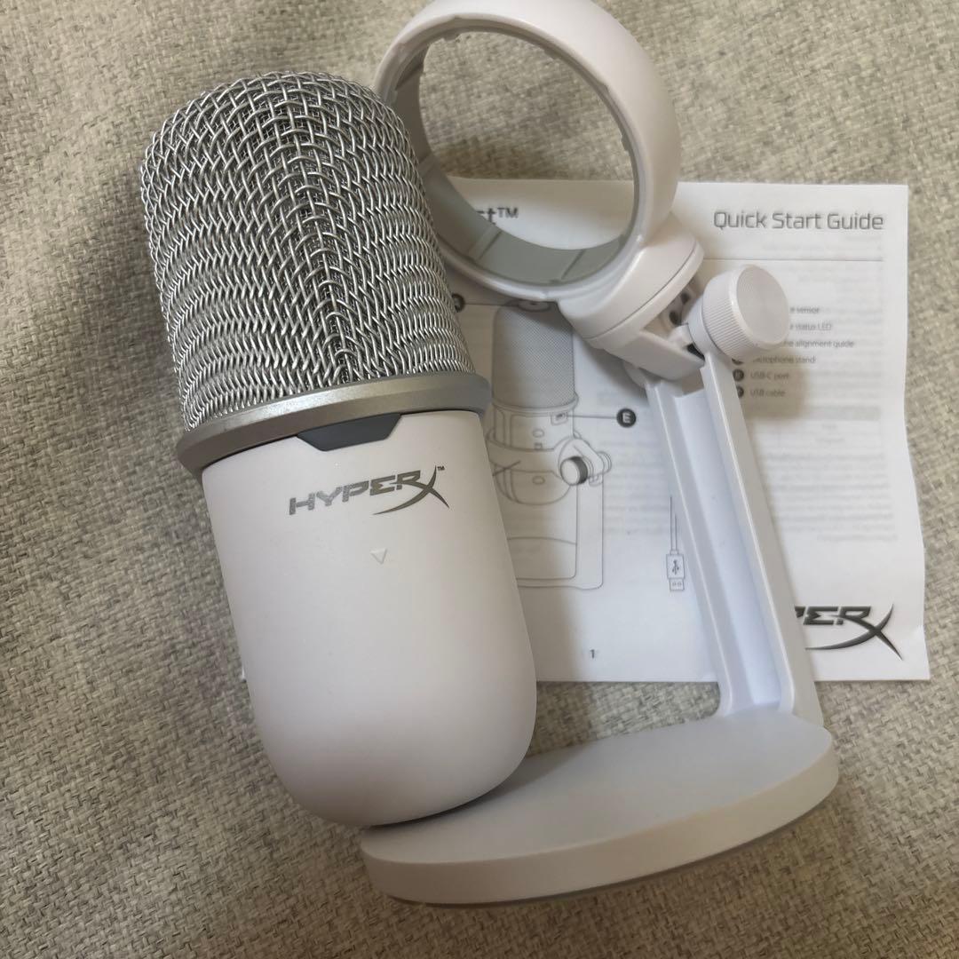 新品 HyperX solocast マイク ホワイト