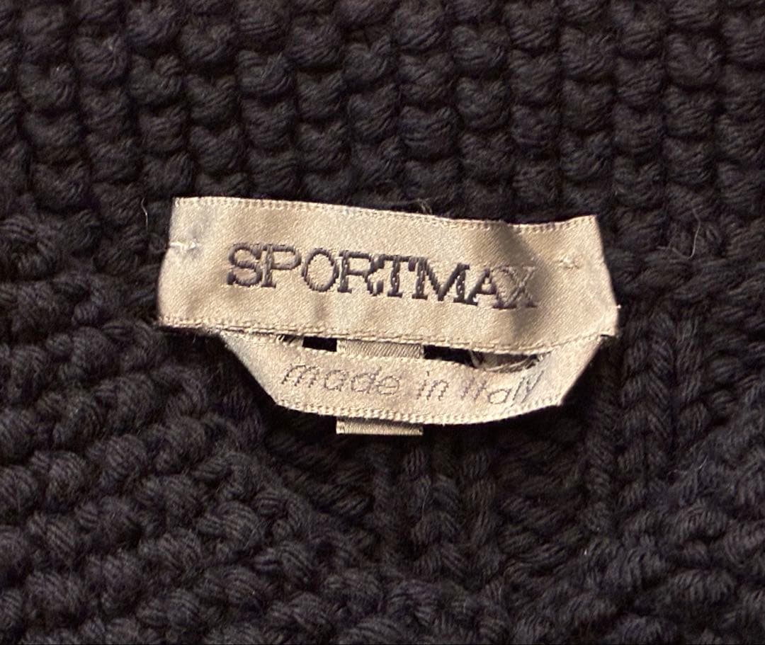 MaxMara SPORTMAX ウール　毛　ボレロ　カーディガン　黒　S