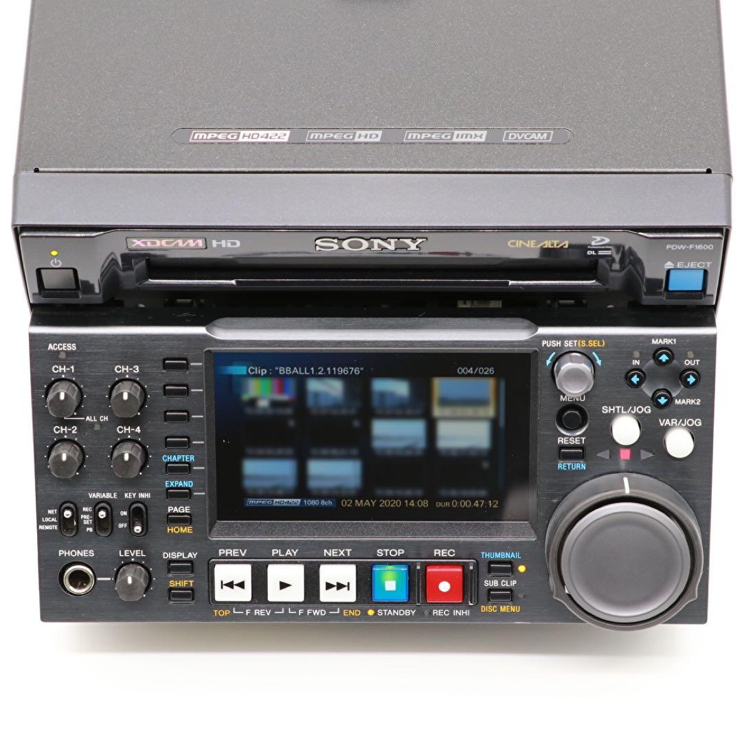 SONY XDCAM PDW-F1600 使用時間極小 Laser37h ソニー