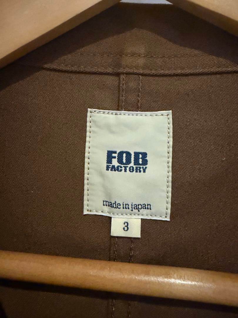 FOB FACTORY ブラウン カバーオール L