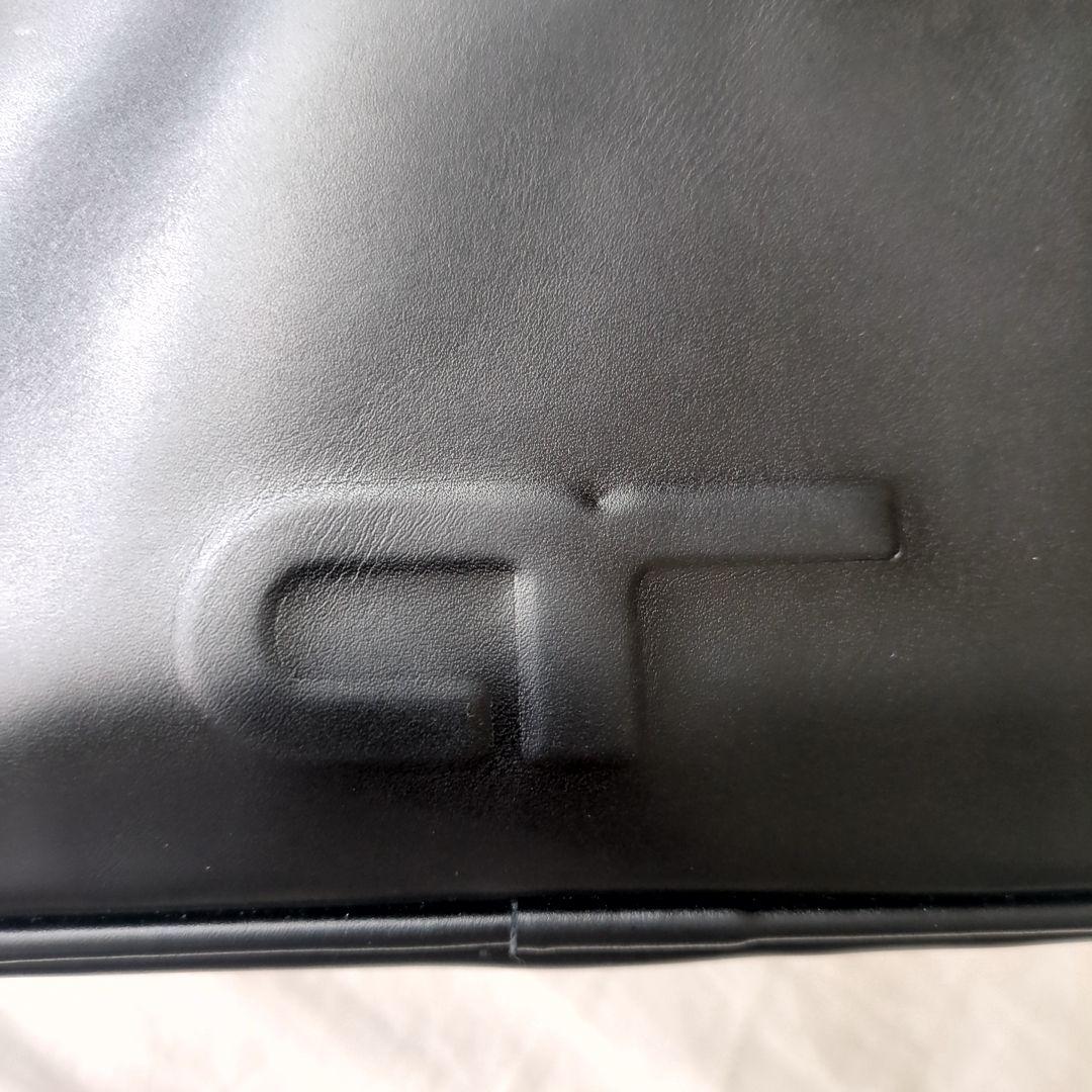 【新品未使用】アダムエロペ ロゴボストン バッグ 黒 型押し