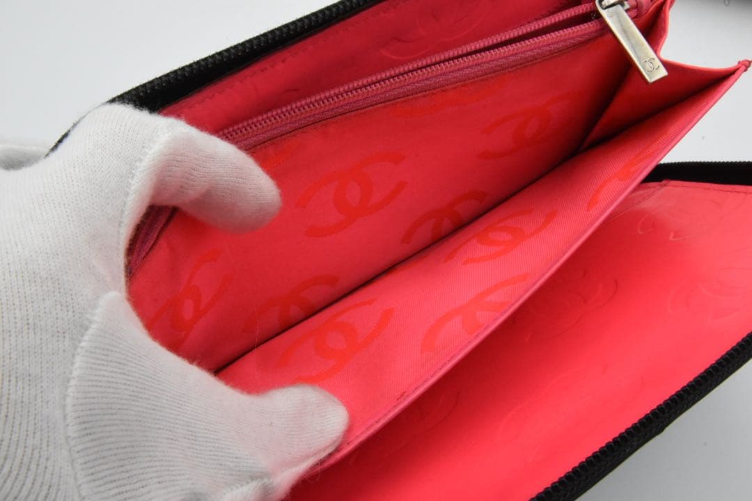 JAPN NET SHOP CHANEL ブラックレザー 三つ折り
