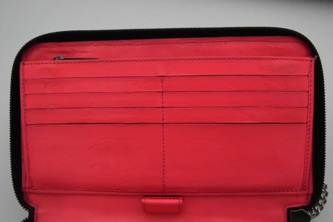 JAPN NET SHOP CHANEL ブラックレザー 三つ折り