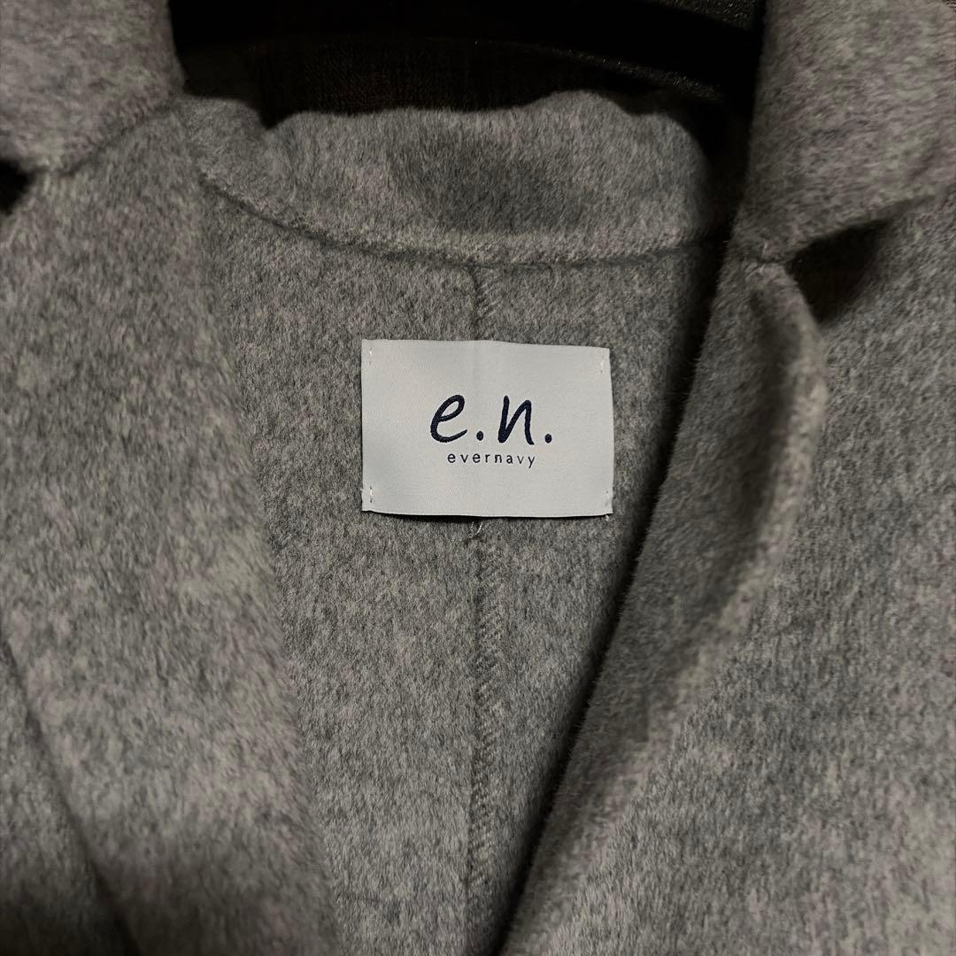 evernavy エバーネイビー リバー ロング コクーン ウールコー