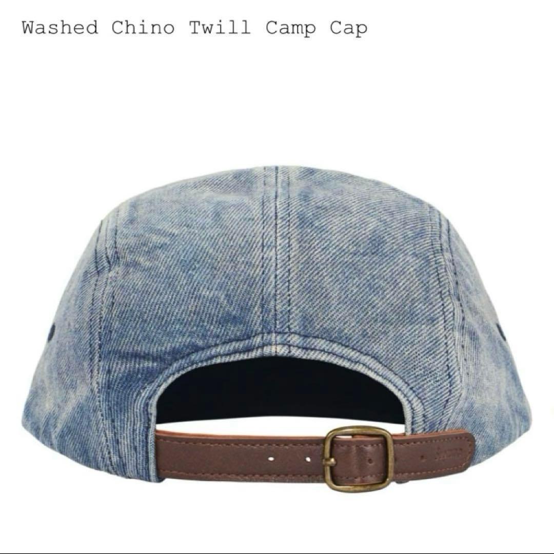 【新品】 Supreme Washed Twill Camp Cap デニム