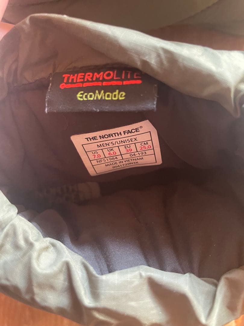 ひろ　THE NORTH FACE カーキ ヌプシ ショートブーツ