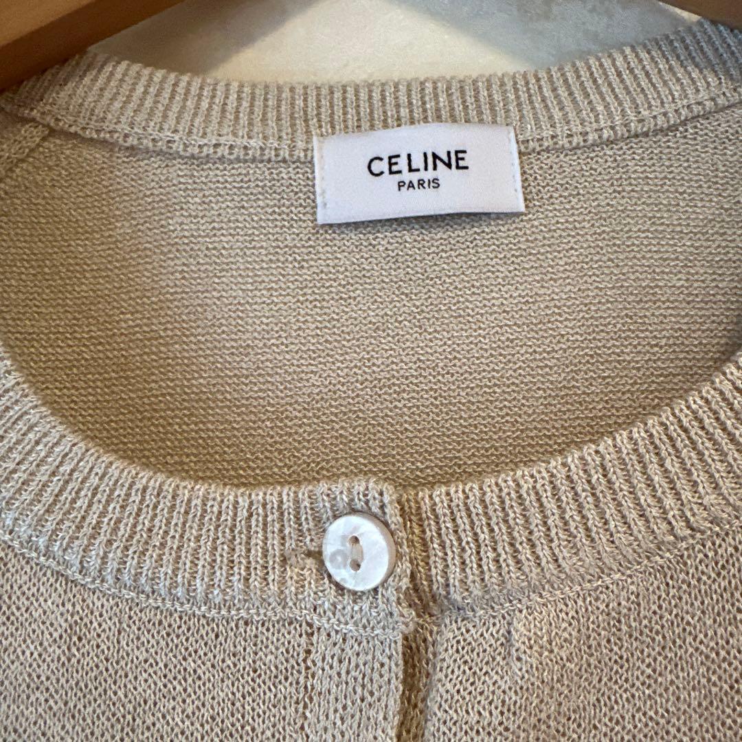 CELINEサラサラベージュカーディガン