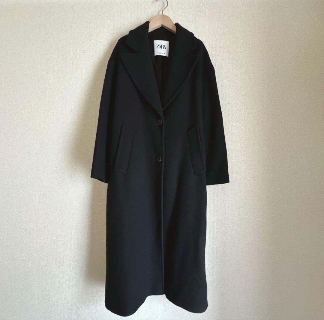ZARA ウールオーバーサイズコートXS