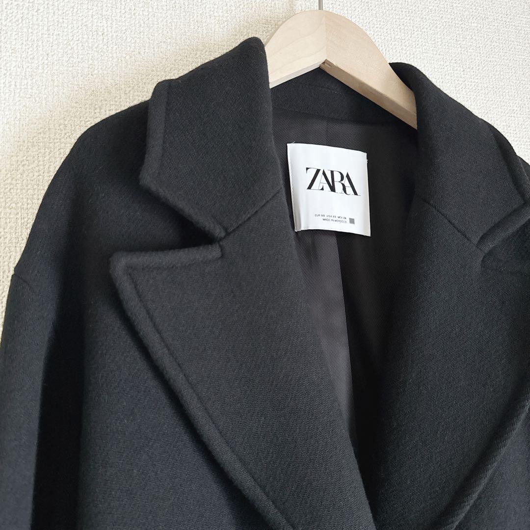 ZARA ウールオーバーサイズコートXS