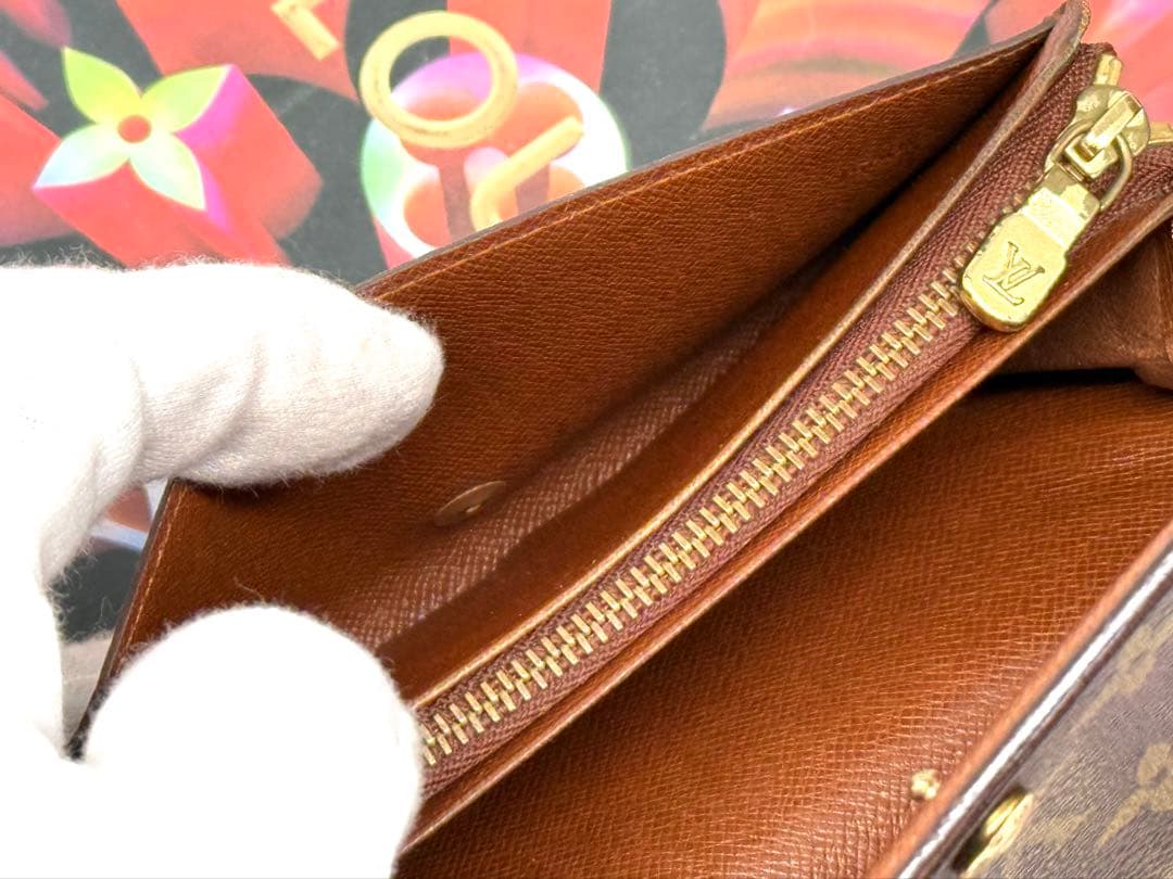ルイヴィトン　ポルトモネ・ビエ　トレゾール　L字形ファスナー二つ折り財布