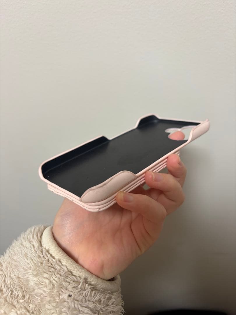 ピンク キルティング iPhoneケース